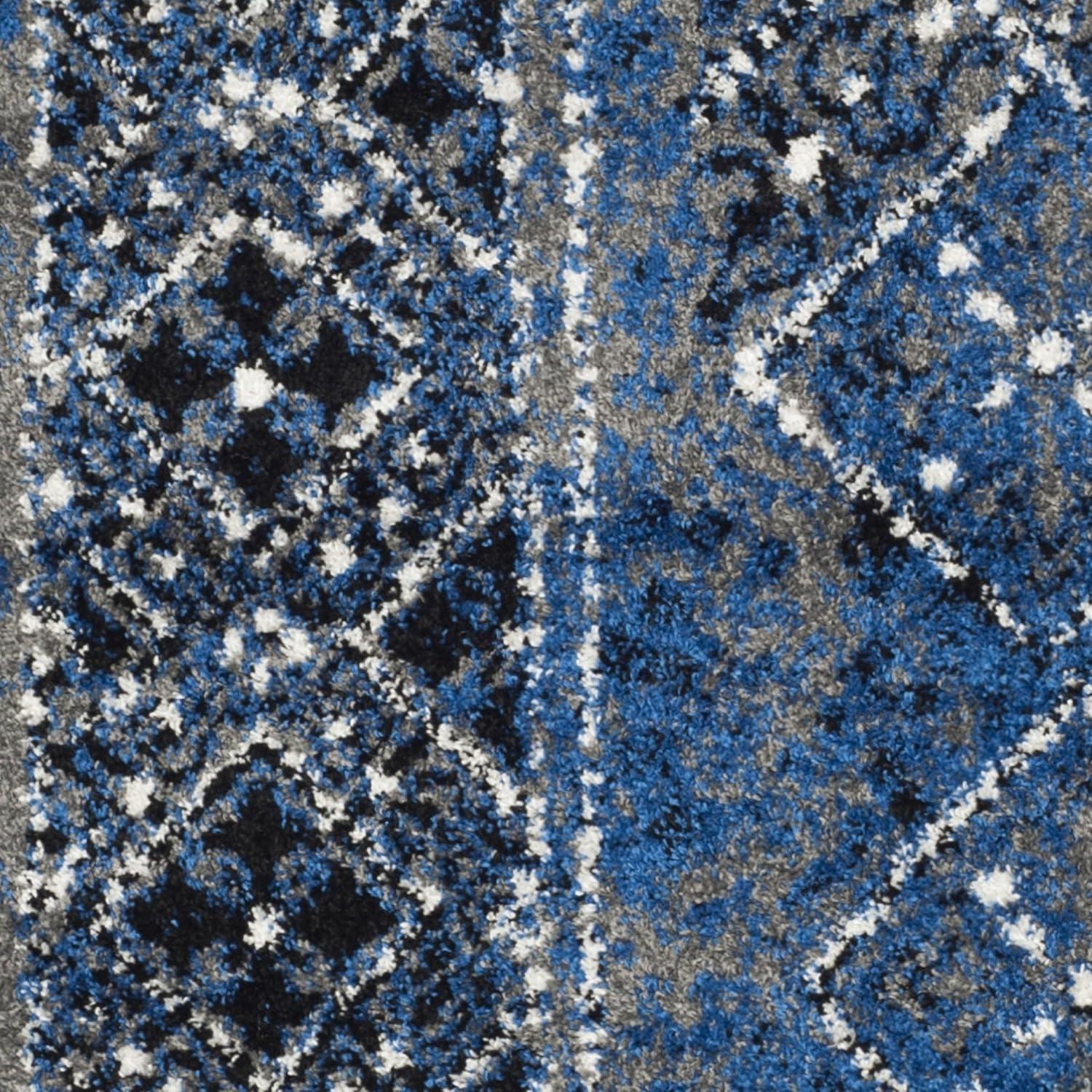 image:imageSAFAVIEH Area Rug 8x10 Adirondack Collection Large Black amp Silver Moroccan Boho Design NonShedding amp Easy Cleaning Ideal for Living Room Bedroom Office Dining Space ADR111CSilverMulti