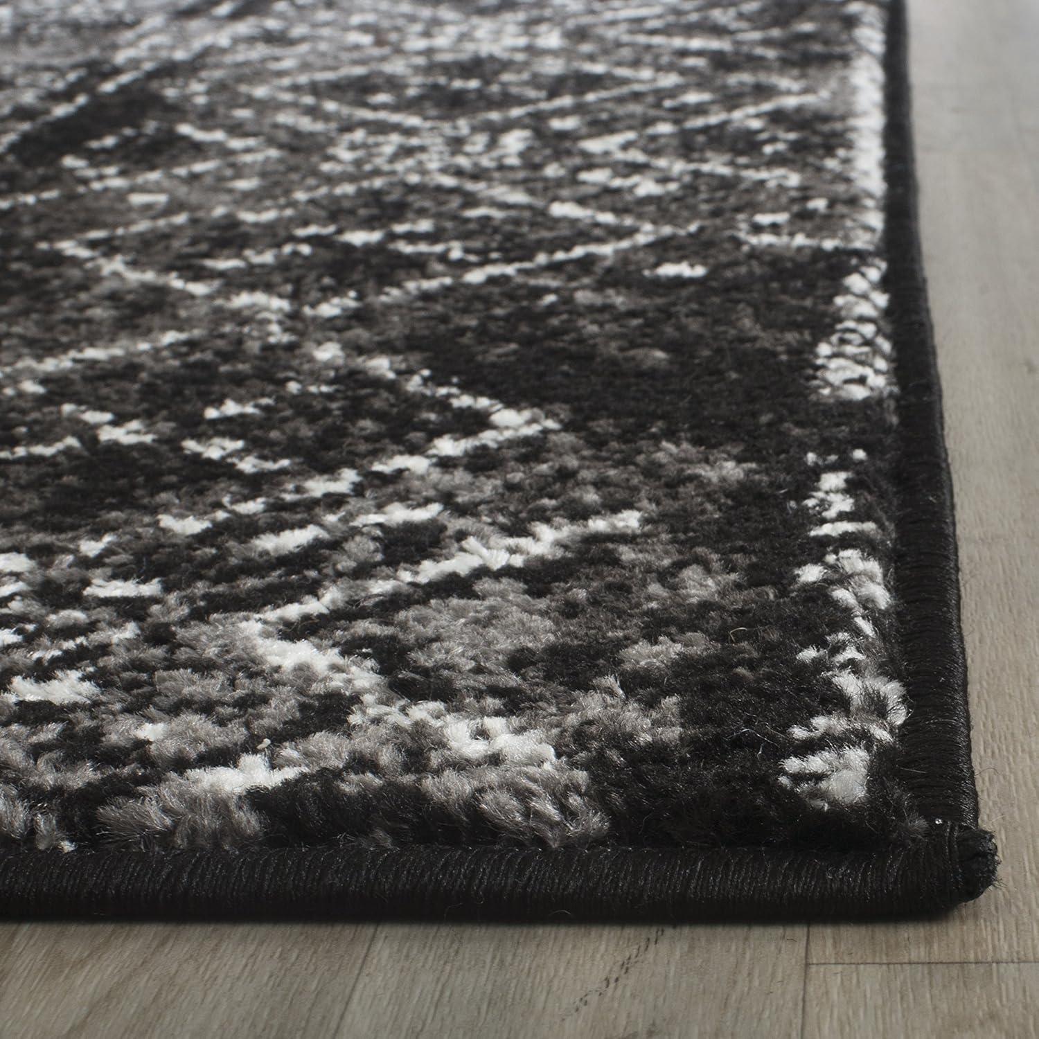 image:imageSAFAVIEH Area Rug 8x10 Adirondack Collection Large Black amp Silver Moroccan Boho Design NonShedding amp Easy Cleaning Ideal for Living Room Bedroom Office Dining Space ADR111CBlackSilver