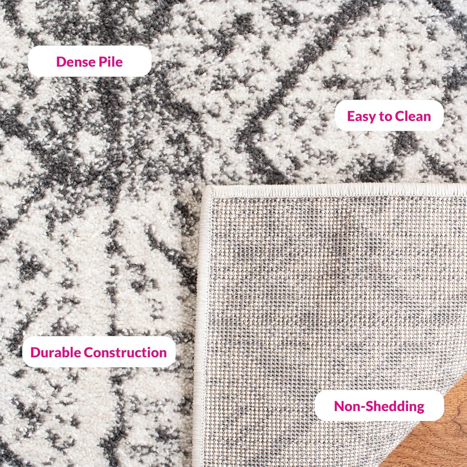 image:imageSAFAVIEH Area Rug 8x10 Adirondack Collection Large Black amp Silver Moroccan Boho Design NonShedding amp Easy Cleaning Ideal for Living Room Bedroom Office Dining Space ADR111CSilverBlack