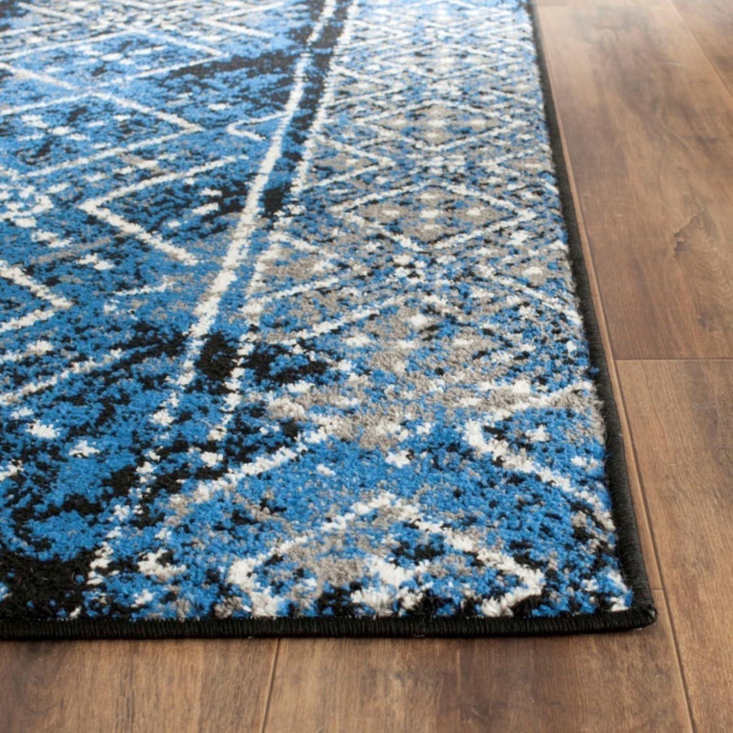 image:imageSAFAVIEH Area Rug 8x10 Adirondack Collection Large Black amp Silver Moroccan Boho Design NonShedding amp Easy Cleaning Ideal for Living Room Bedroom Office Dining Space ADR111CBlueBlack