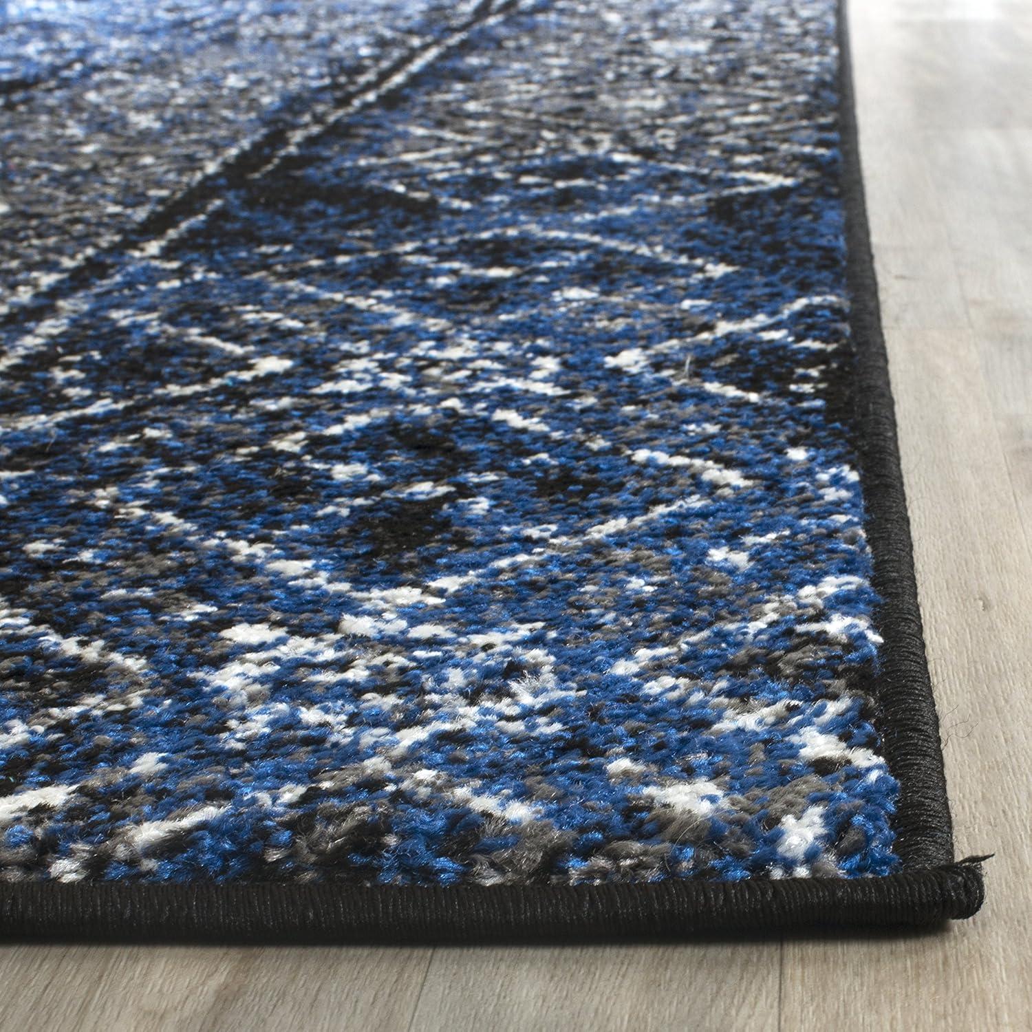 image:imageSAFAVIEH Area Rug 8x10 Adirondack Collection Large Black amp Silver Moroccan Boho Design NonShedding amp Easy Cleaning Ideal for Living Room Bedroom Office Dining Space ADR111CBlueBlack
