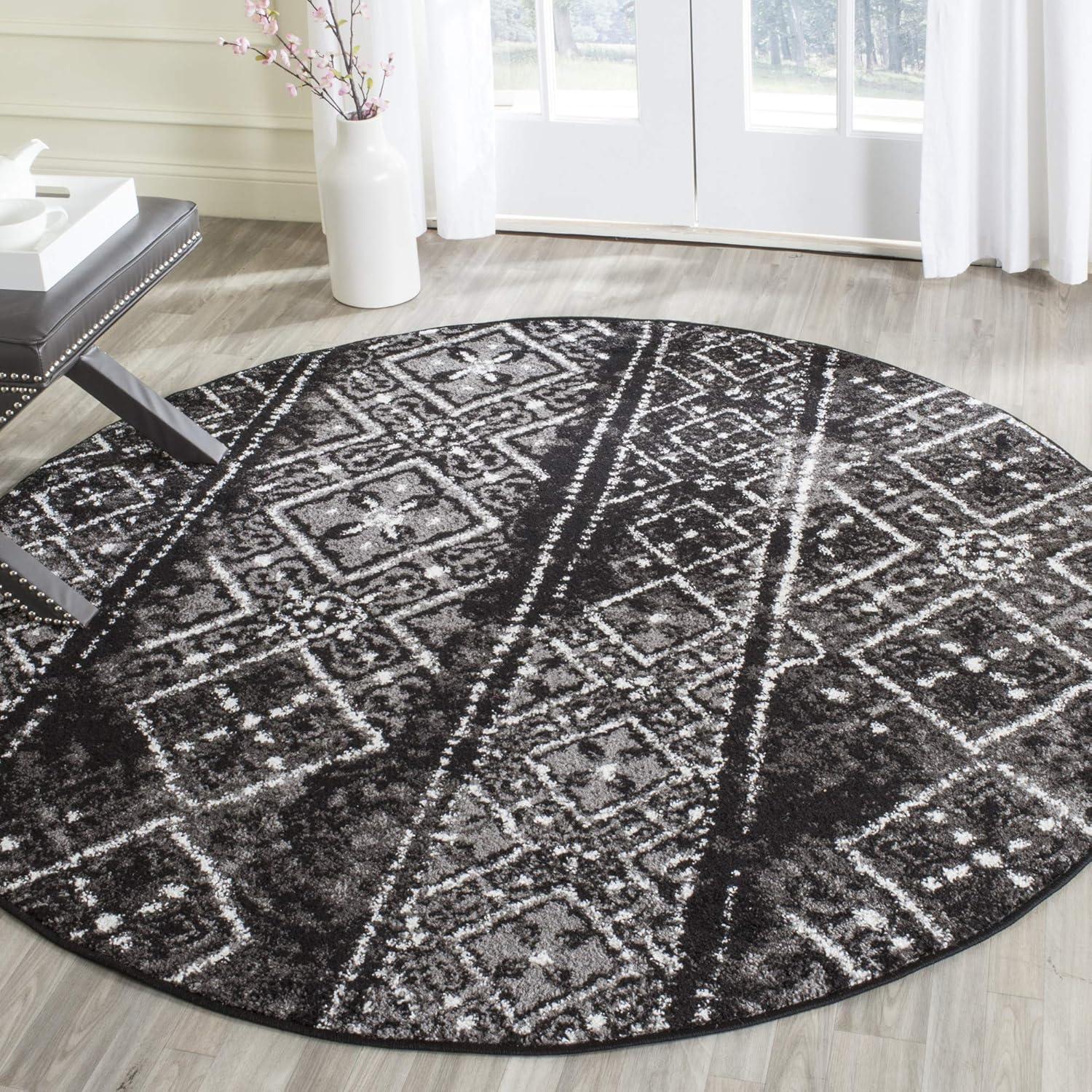 image:imageSAFAVIEH Area Rug 8x10 Adirondack Collection Large Black amp Silver Moroccan Boho Design NonShedding amp Easy Cleaning Ideal for Living Room Bedroom Office Dining Space ADR111CBlackSilver