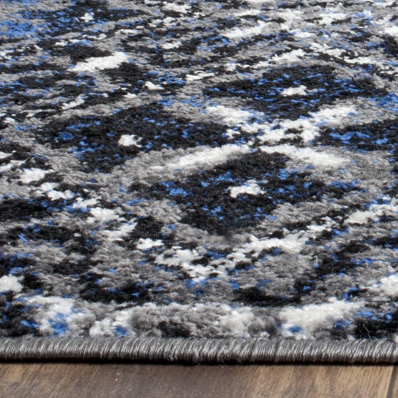image:imageSAFAVIEH Area Rug 8x10 Adirondack Collection Large Black amp Silver Moroccan Boho Design NonShedding amp Easy Cleaning Ideal for Living Room Bedroom Office Dining Space ADR111CSilverMulti
