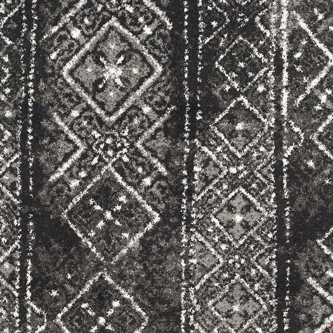 image:imageSAFAVIEH Area Rug 8x10 Adirondack Collection Large Black amp Silver Moroccan Boho Design NonShedding amp Easy Cleaning Ideal for Living Room Bedroom Office Dining Space ADR111CBlackSilver
