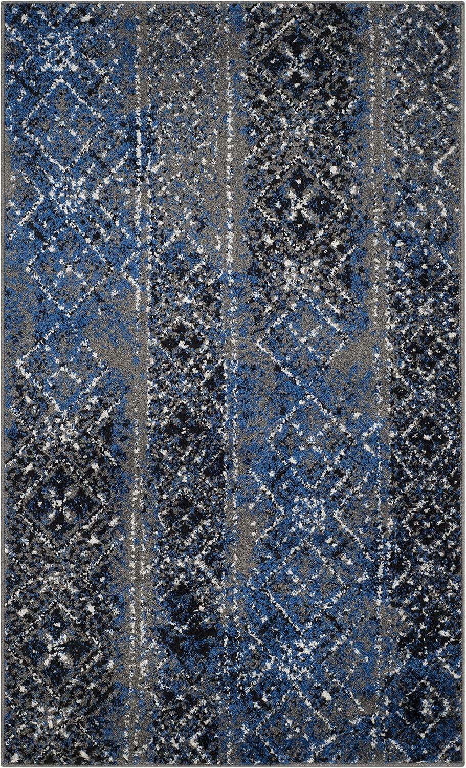 image:imageSAFAVIEH Area Rug 8x10 Adirondack Collection Large Black amp Silver Moroccan Boho Design NonShedding amp Easy Cleaning Ideal for Living Room Bedroom Office Dining Space ADR111CSilverMulti