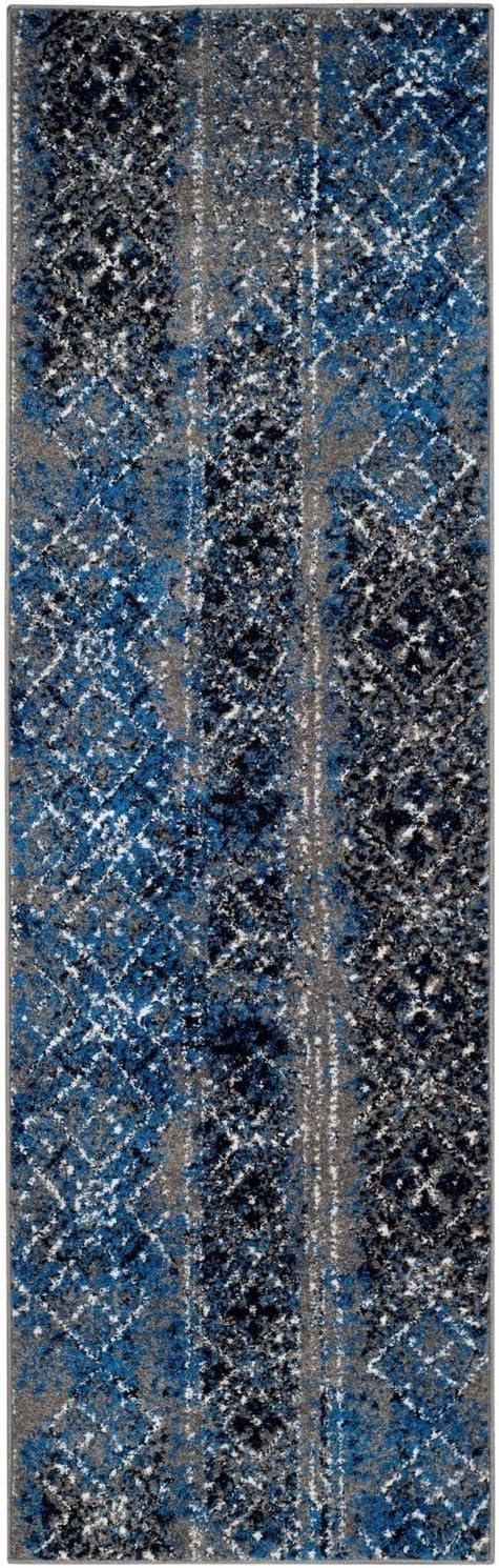 image:imageSAFAVIEH Area Rug 8x10 Adirondack Collection Large Black amp Silver Moroccan Boho Design NonShedding amp Easy Cleaning Ideal for Living Room Bedroom Office Dining Space ADR111CBlueBlack