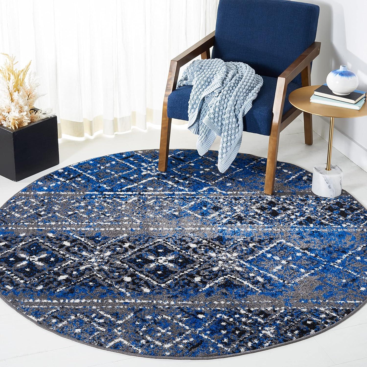image:imageSAFAVIEH Area Rug 8x10 Adirondack Collection Large Black amp Silver Moroccan Boho Design NonShedding amp Easy Cleaning Ideal for Living Room Bedroom Office Dining Space ADR111CSilverMulti
