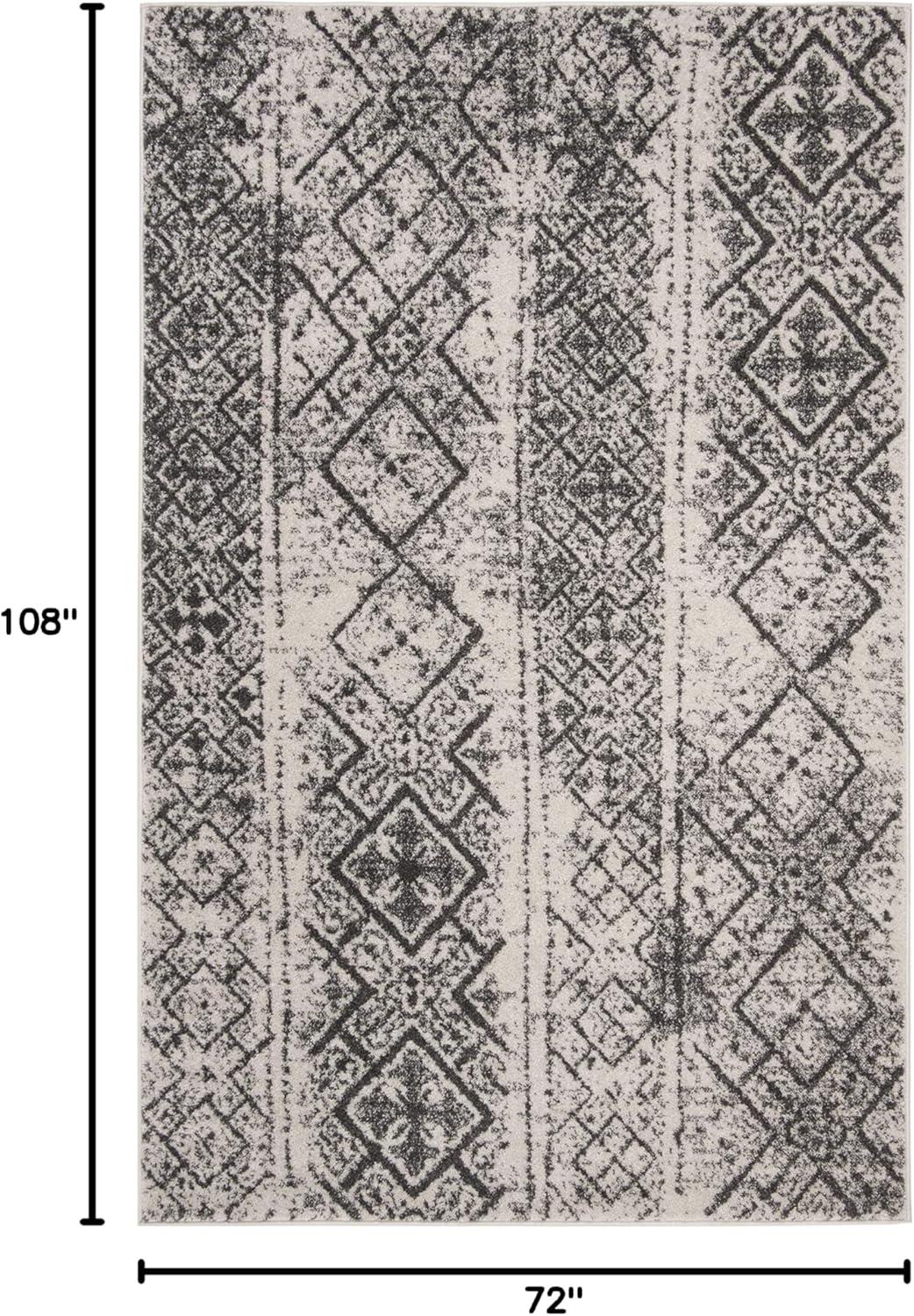 image:imageSAFAVIEH Area Rug 8x10 Adirondack Collection Large Black amp Silver Moroccan Boho Design NonShedding amp Easy Cleaning Ideal for Living Room Bedroom Office Dining Space ADR111CSilverBlack