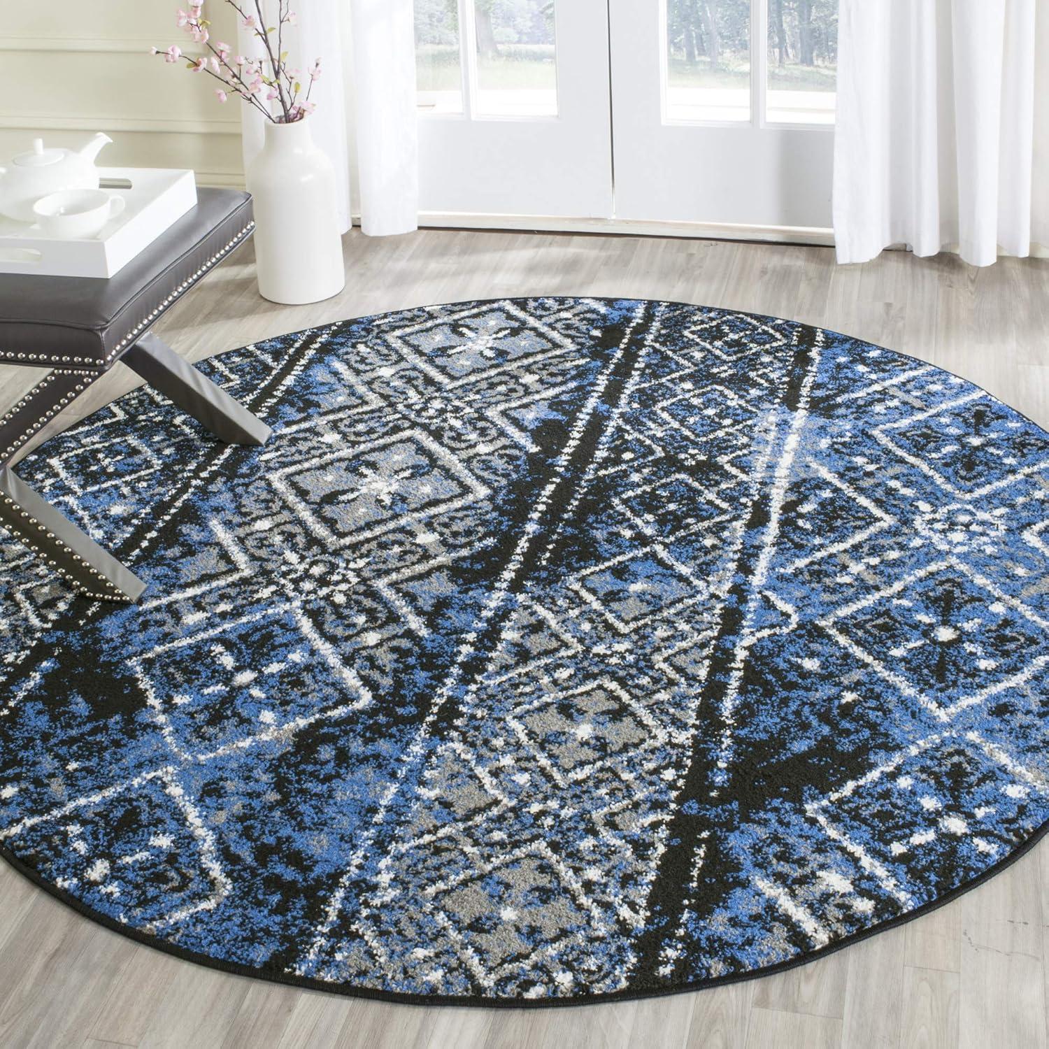 image:imageSAFAVIEH Area Rug 8x10 Adirondack Collection Large Black amp Silver Moroccan Boho Design NonShedding amp Easy Cleaning Ideal for Living Room Bedroom Office Dining Space ADR111CBlackSilver