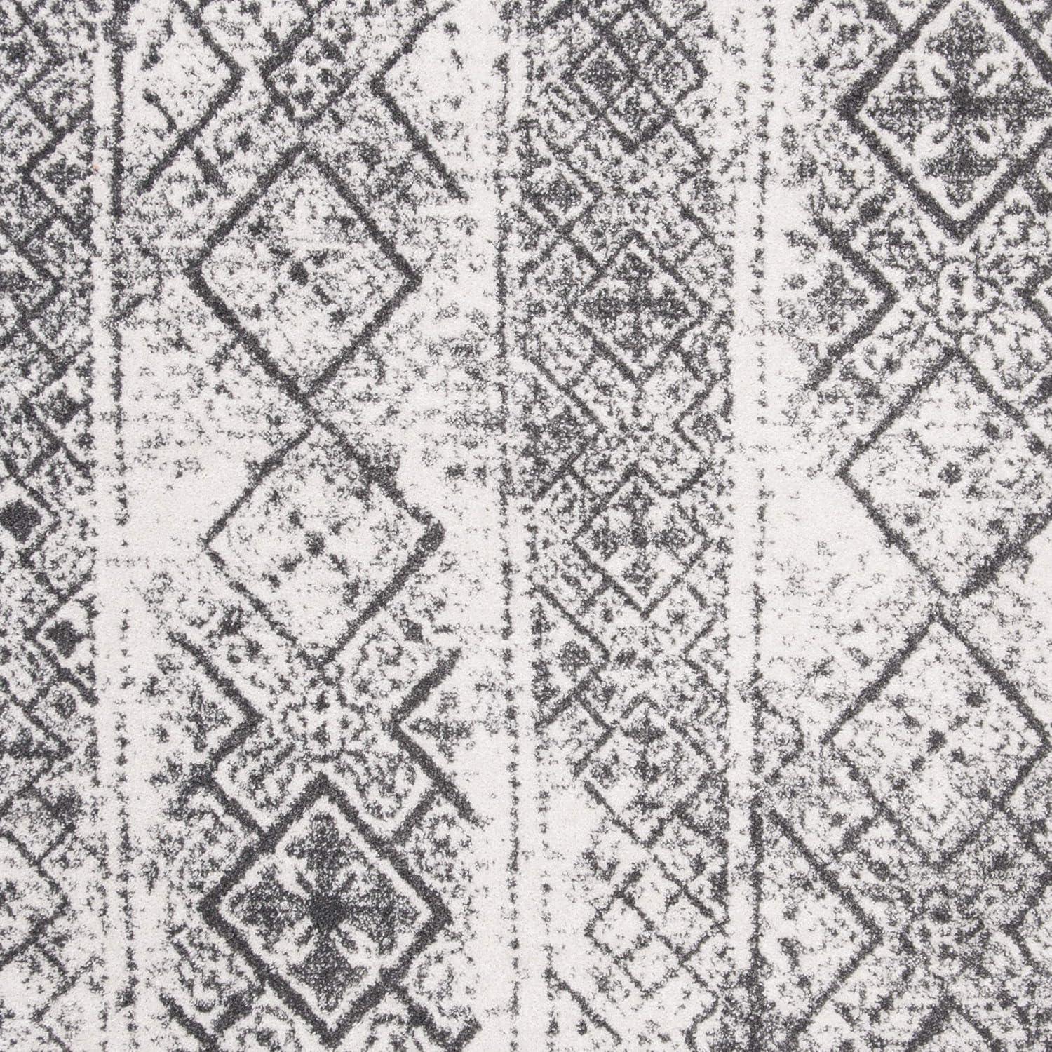image:imageSAFAVIEH Area Rug 8x10 Adirondack Collection Large Black amp Silver Moroccan Boho Design NonShedding amp Easy Cleaning Ideal for Living Room Bedroom Office Dining Space ADR111CSilverBlack