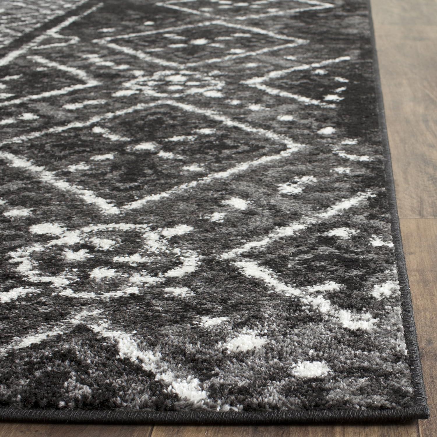 image:imageSAFAVIEH Area Rug 8x10 Adirondack Collection Large Black amp Silver Moroccan Boho Design NonShedding amp Easy Cleaning Ideal for Living Room Bedroom Office Dining Space ADR111CBlackSilver