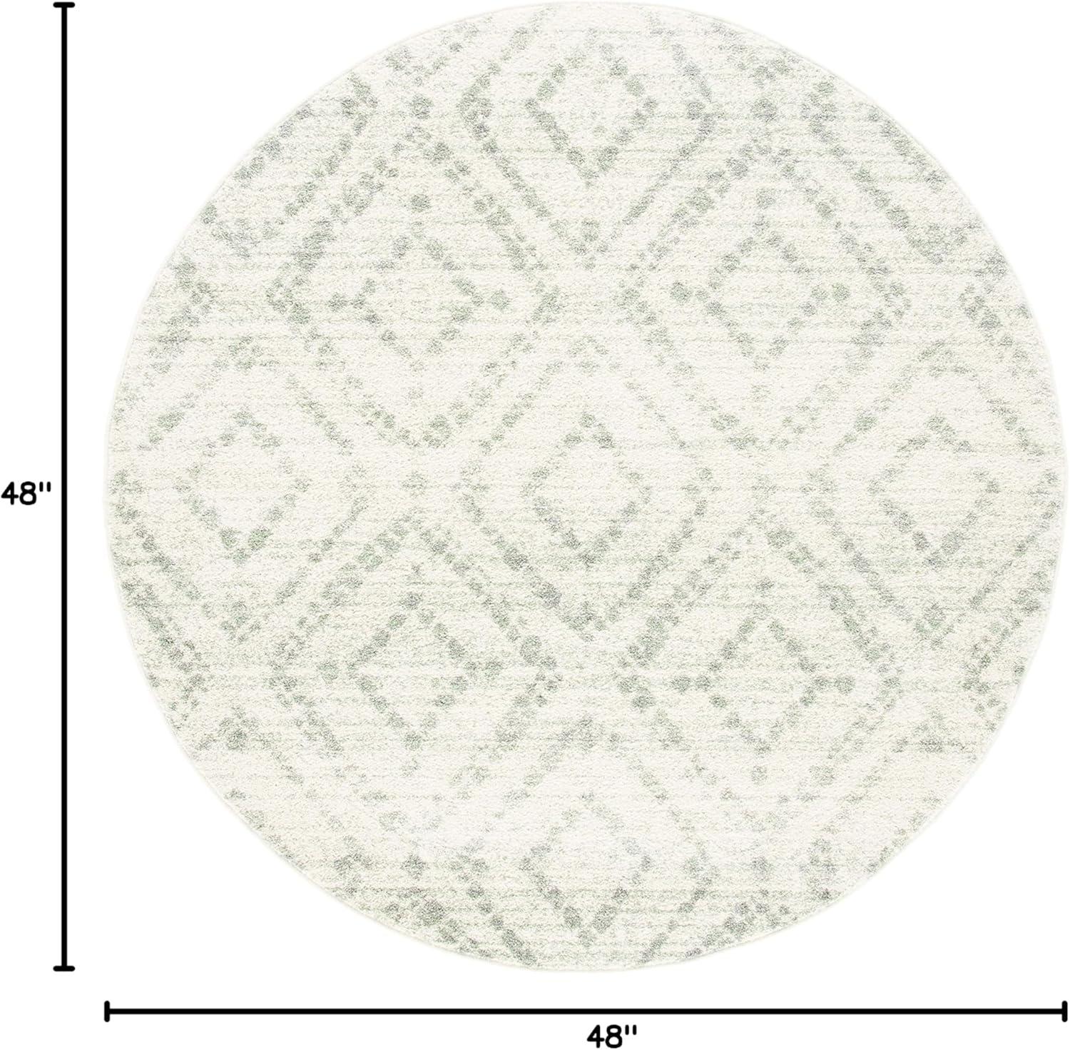 image:imageSAFAVIEH Area Rug 8x10 Adirondack Collection Large Ivory amp Light Blue Geometric Trellis Pattern NonShedding amp Easy Cleaning Ideal for Living Room Bedroom Office Dining Space ADR131TIvoryGreen