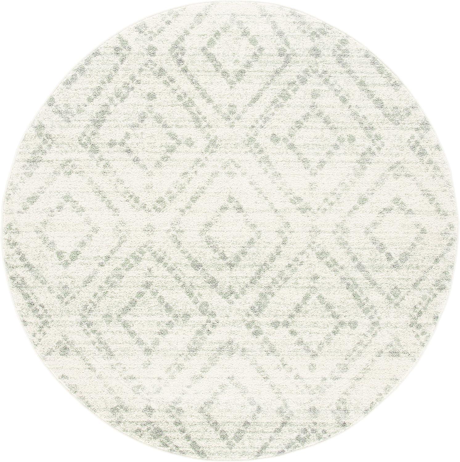 image:imageSAFAVIEH Area Rug 8x10 Adirondack Collection Large Ivory amp Light Blue Geometric Trellis Pattern NonShedding amp Easy Cleaning Ideal for Living Room Bedroom Office Dining Space ADR131TIvoryGreen