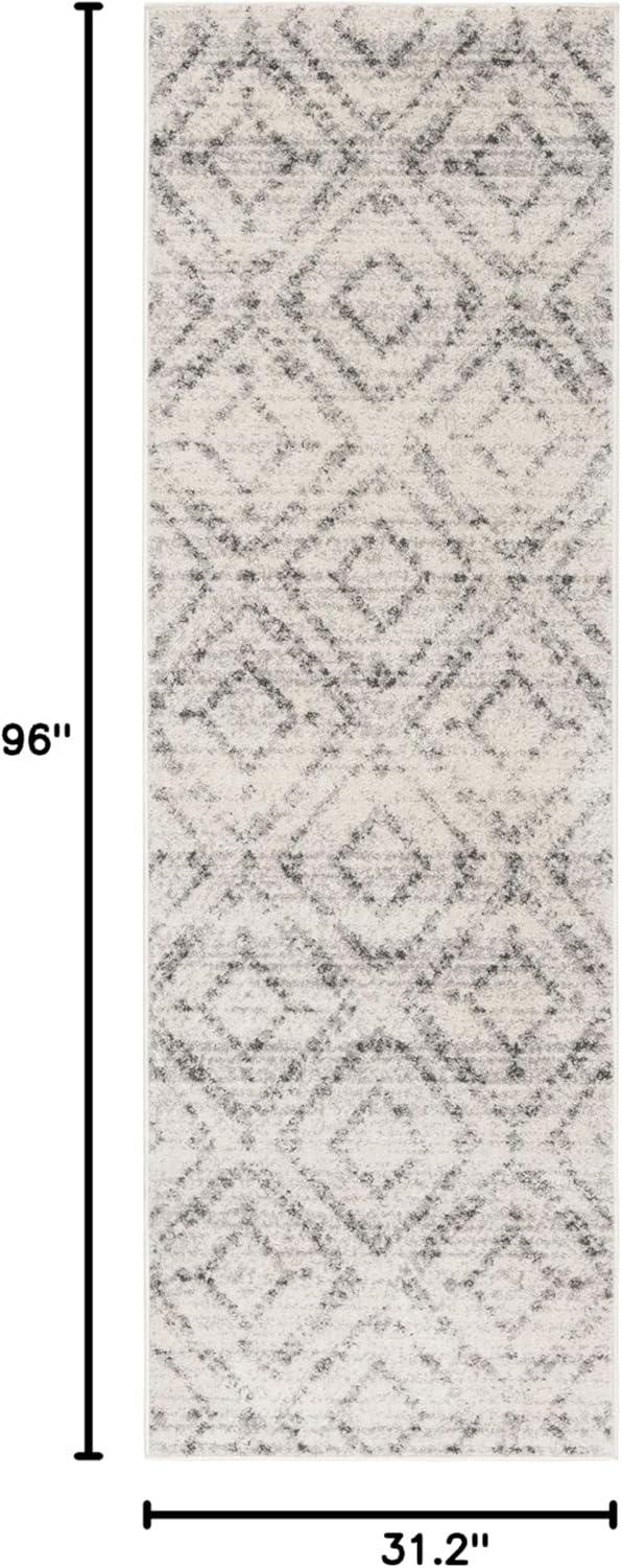 image:imageSAFAVIEH Area Rug 8x10 Adirondack Collection Large Ivory amp Light Blue Geometric Trellis Pattern NonShedding amp Easy Cleaning Ideal for Living Room Bedroom Office Dining Space ADR131TLight GreyGrey