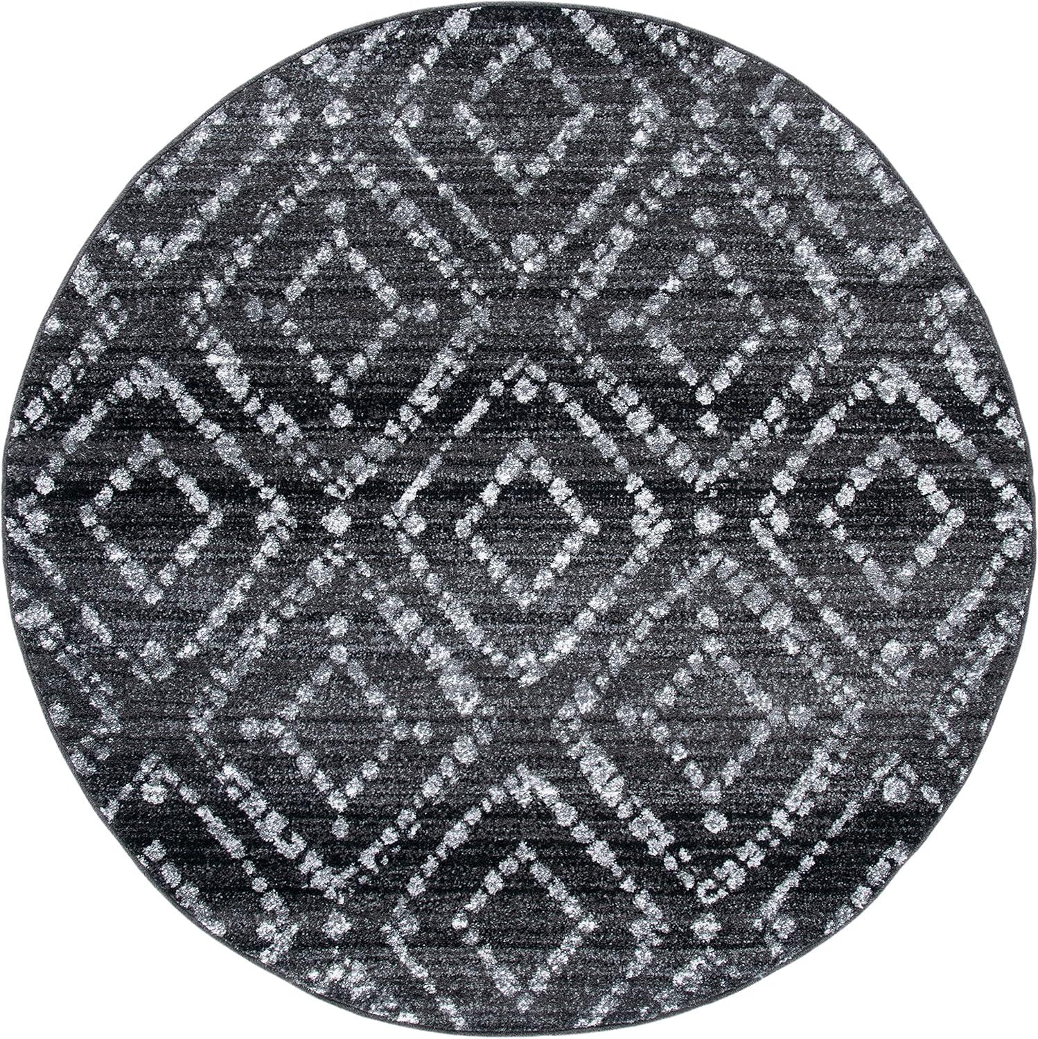 image:imageSAFAVIEH Area Rug 8x10 Adirondack Collection Large Ivory amp Light Blue Geometric Trellis Pattern NonShedding amp Easy Cleaning Ideal for Living Room Bedroom Office Dining Space ADR131TBlackIvory