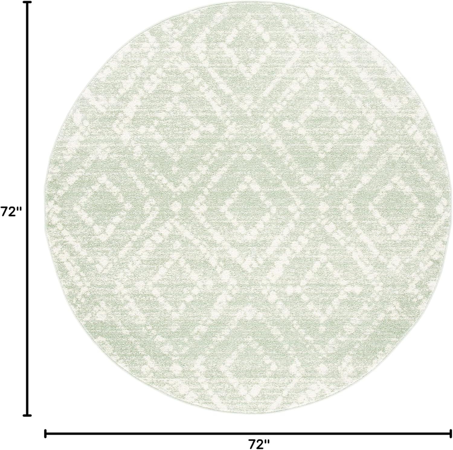 image:imageSAFAVIEH Area Rug 8x10 Adirondack Collection Large Ivory amp Light Blue Geometric Trellis Pattern NonShedding amp Easy Cleaning Ideal for Living Room Bedroom Office Dining Space ADR131TGreenIvory