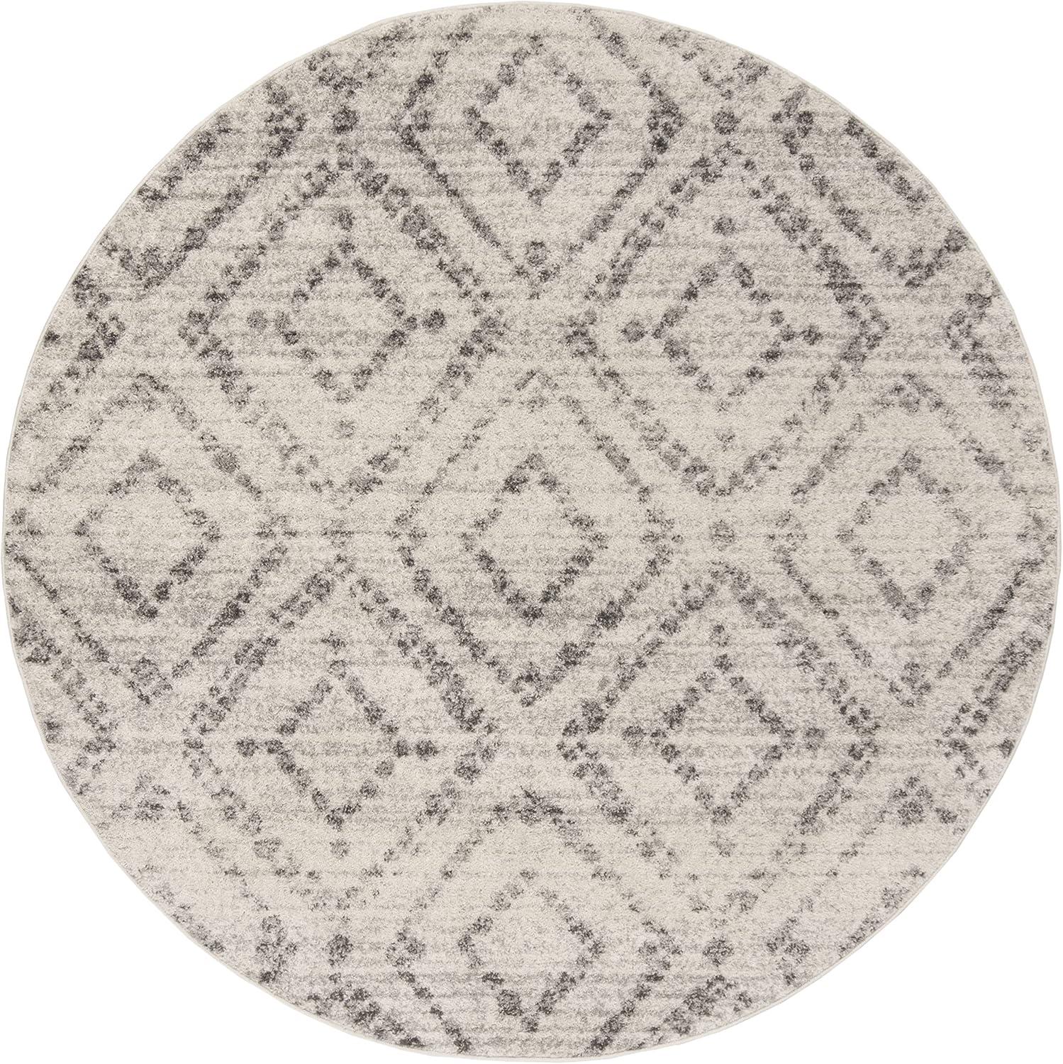 image:imageSAFAVIEH Area Rug 8x10 Adirondack Collection Large Ivory amp Light Blue Geometric Trellis Pattern NonShedding amp Easy Cleaning Ideal for Living Room Bedroom Office Dining Space ADR131TLight GreyGrey
