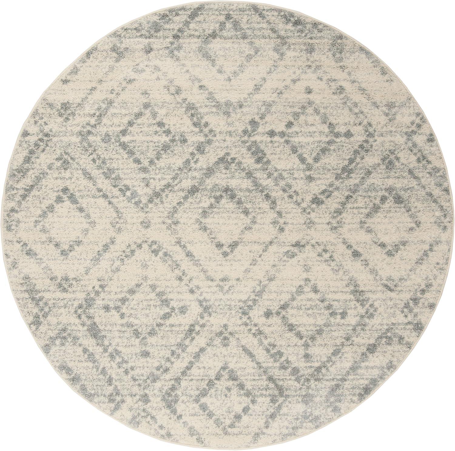 image:imageSAFAVIEH Area Rug 8x10 Adirondack Collection Large Ivory amp Light Blue Geometric Trellis Pattern NonShedding amp Easy Cleaning Ideal for Living Room Bedroom Office Dining Space ADR131TIvoryLight Blue