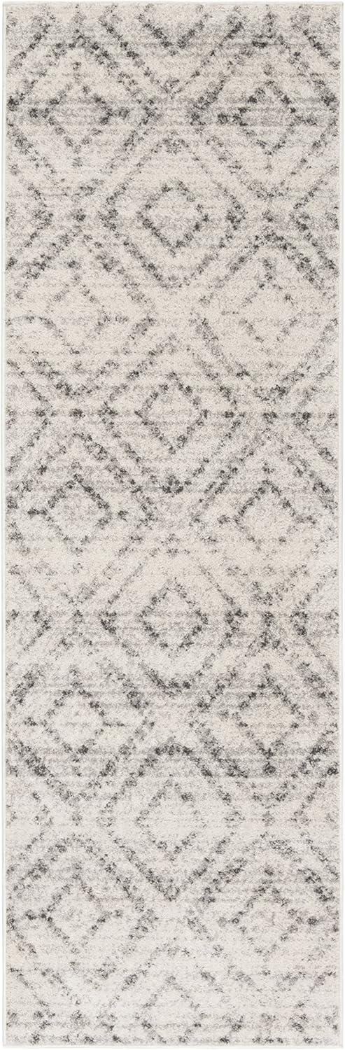 image:imageSAFAVIEH Area Rug 8x10 Adirondack Collection Large Ivory amp Light Blue Geometric Trellis Pattern NonShedding amp Easy Cleaning Ideal for Living Room Bedroom Office Dining Space ADR131TLight GreyGrey
