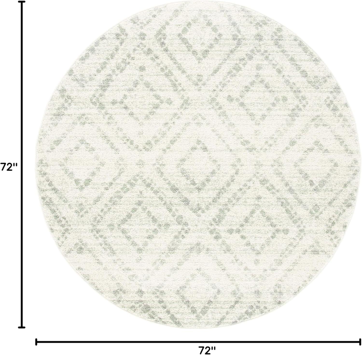 image:imageSAFAVIEH Area Rug 8x10 Adirondack Collection Large Ivory amp Light Blue Geometric Trellis Pattern NonShedding amp Easy Cleaning Ideal for Living Room Bedroom Office Dining Space ADR131TIvoryGreen