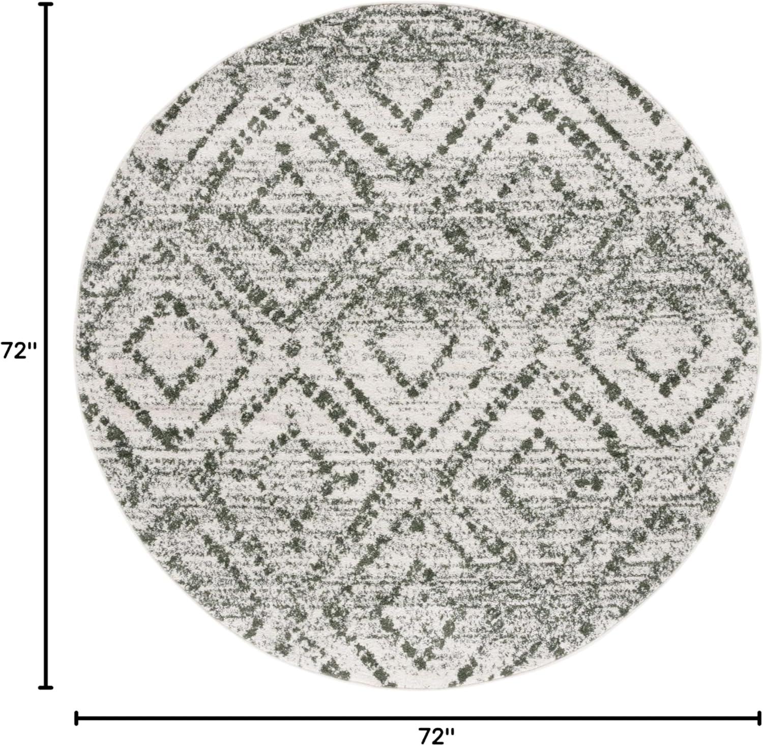 image:imageSAFAVIEH Area Rug 8x10 Adirondack Collection Large Ivory amp Light Blue Geometric Trellis Pattern NonShedding amp Easy Cleaning Ideal for Living Room Bedroom Office Dining Space ADR131TIvoryDark Green