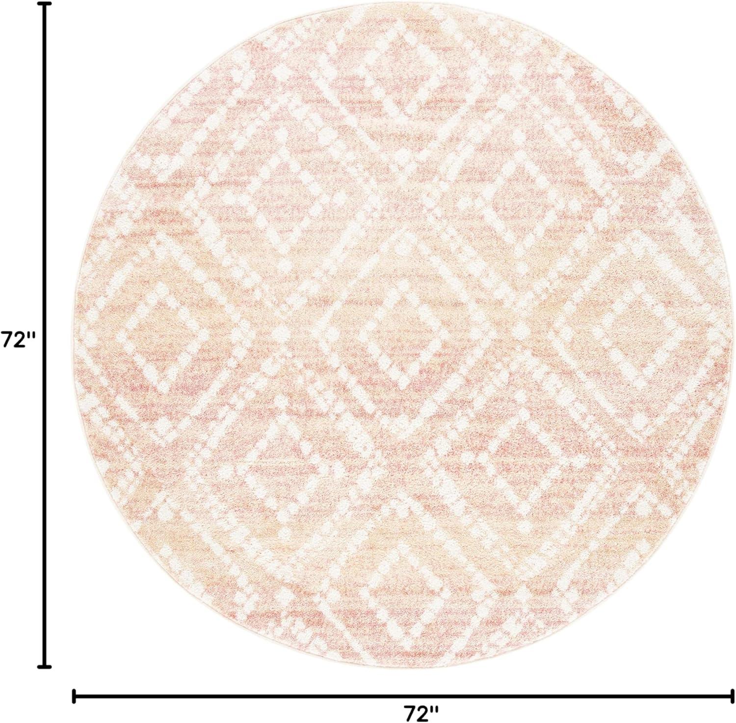 image:imageSAFAVIEH Area Rug 8x10 Adirondack Collection Large Ivory amp Light Blue Geometric Trellis Pattern NonShedding amp Easy Cleaning Ideal for Living Room Bedroom Office Dining Space ADR131TRoseGold