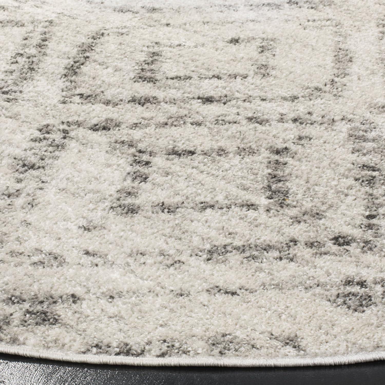 image:imageSAFAVIEH Area Rug 8x10 Adirondack Collection Large Ivory amp Light Blue Geometric Trellis Pattern NonShedding amp Easy Cleaning Ideal for Living Room Bedroom Office Dining Space ADR131TLight GreyGrey