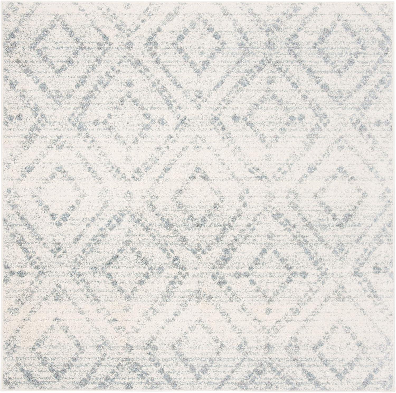 image:imageSAFAVIEH Area Rug 8x10 Adirondack Collection Large Ivory amp Light Blue Geometric Trellis Pattern NonShedding amp Easy Cleaning Ideal for Living Room Bedroom Office Dining Space ADR131TIvoryLight Blue