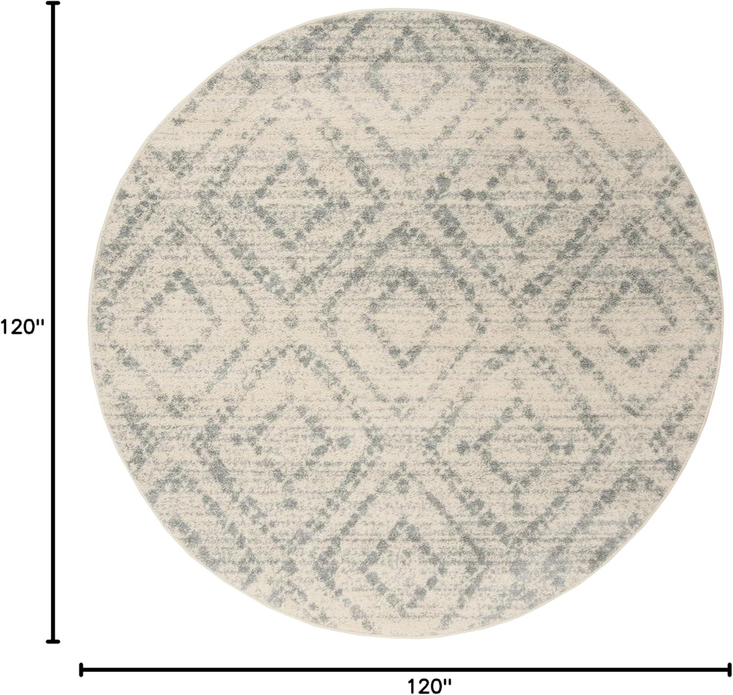 image:imageSAFAVIEH Area Rug 8x10 Adirondack Collection Large Ivory amp Light Blue Geometric Trellis Pattern NonShedding amp Easy Cleaning Ideal for Living Room Bedroom Office Dining Space ADR131TIvoryLight Blue