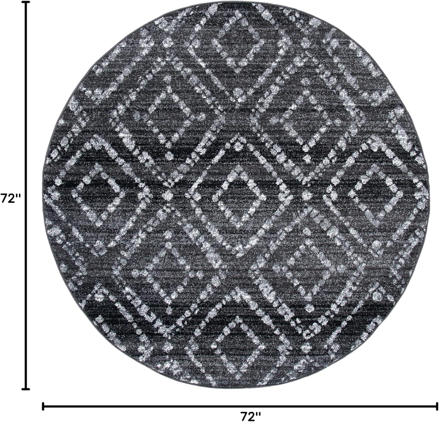 image:imageSAFAVIEH Area Rug 8x10 Adirondack Collection Large Ivory amp Light Blue Geometric Trellis Pattern NonShedding amp Easy Cleaning Ideal for Living Room Bedroom Office Dining Space ADR131TBlackIvory