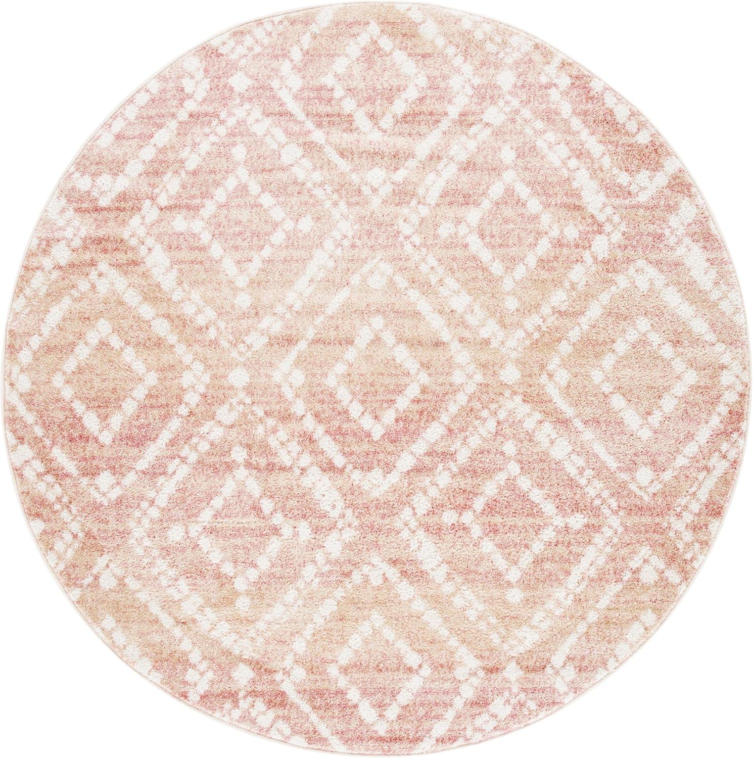 image:imageSAFAVIEH Area Rug 8x10 Adirondack Collection Large Ivory amp Light Blue Geometric Trellis Pattern NonShedding amp Easy Cleaning Ideal for Living Room Bedroom Office Dining Space ADR131TRoseGold