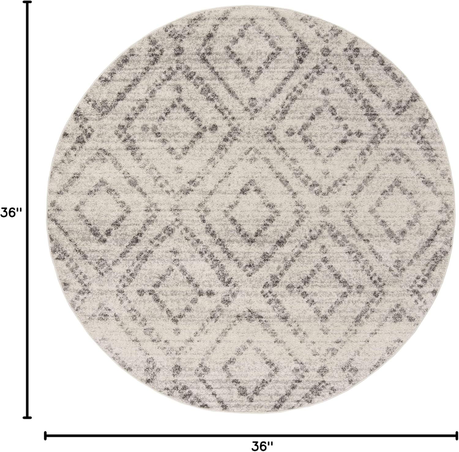 image:imageSAFAVIEH Area Rug 8x10 Adirondack Collection Large Ivory amp Light Blue Geometric Trellis Pattern NonShedding amp Easy Cleaning Ideal for Living Room Bedroom Office Dining Space ADR131TLight GreyGrey