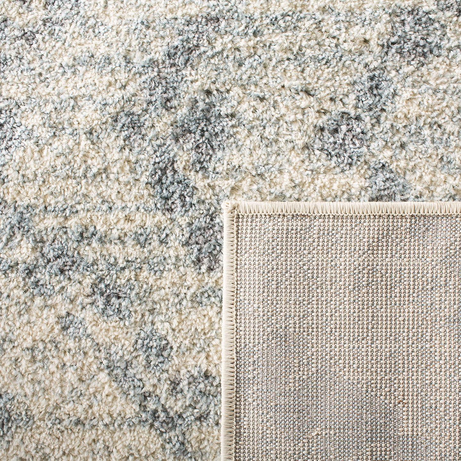 image:imageSAFAVIEH Area Rug 8x10 Adirondack Collection Large Ivory amp Light Blue Geometric Trellis Pattern NonShedding amp Easy Cleaning Ideal for Living Room Bedroom Office Dining Space ADR131TIvoryLight Blue