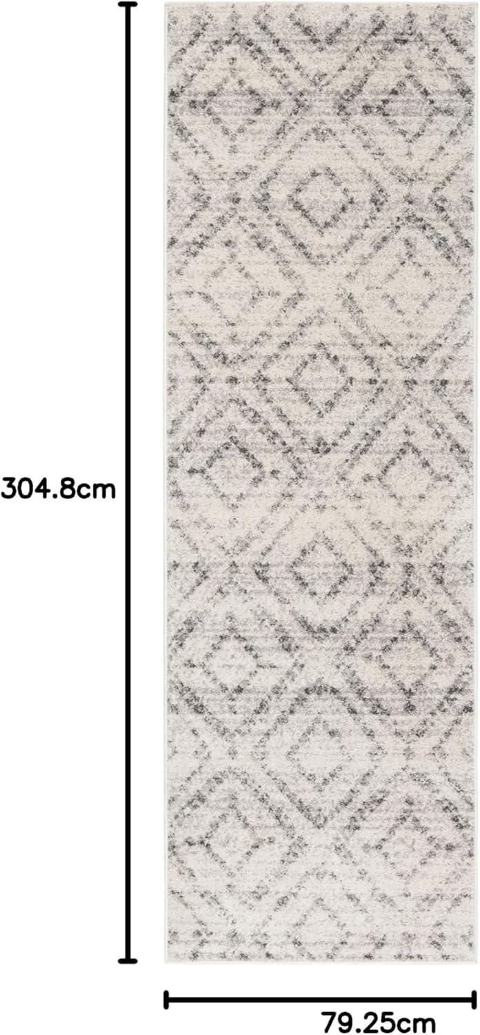 image:imageSAFAVIEH Area Rug 8x10 Adirondack Collection Large Ivory amp Light Blue Geometric Trellis Pattern NonShedding amp Easy Cleaning Ideal for Living Room Bedroom Office Dining Space ADR131TLight GreyGrey