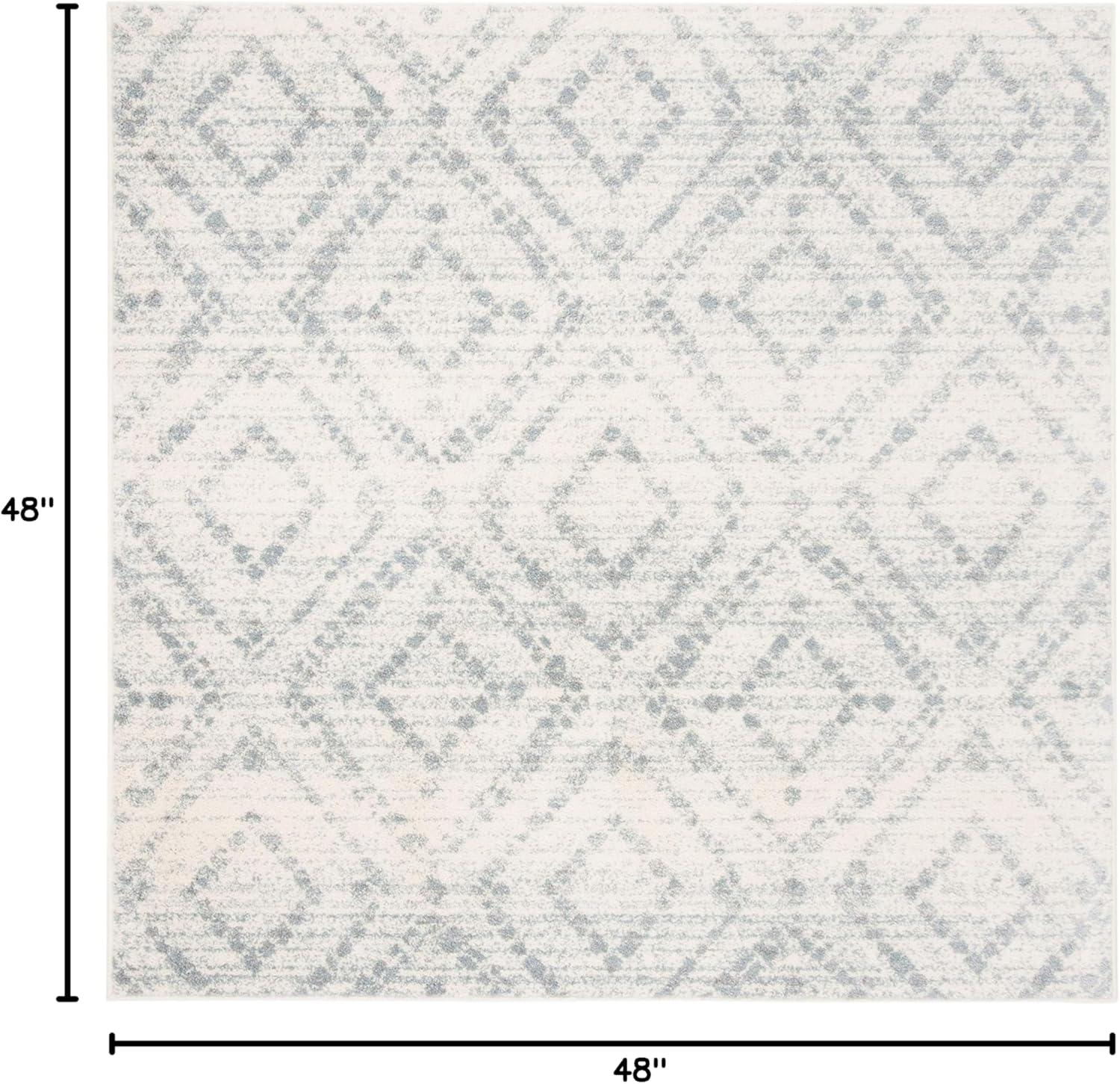 image:imageSAFAVIEH Area Rug 8x10 Adirondack Collection Large Ivory amp Light Blue Geometric Trellis Pattern NonShedding amp Easy Cleaning Ideal for Living Room Bedroom Office Dining Space ADR131TIvoryLight Blue