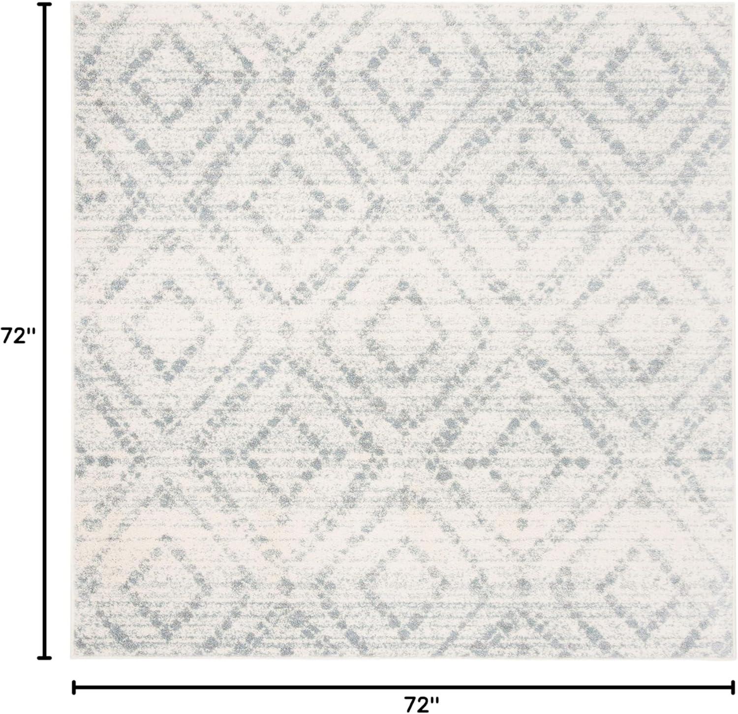 image:imageSAFAVIEH Area Rug 8x10 Adirondack Collection Large Ivory amp Light Blue Geometric Trellis Pattern NonShedding amp Easy Cleaning Ideal for Living Room Bedroom Office Dining Space ADR131TIvoryLight Blue