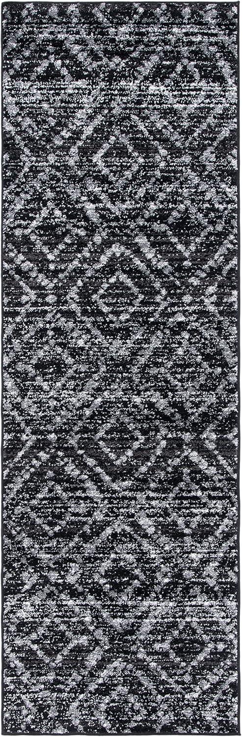 image:imageSAFAVIEH Area Rug 8x10 Adirondack Collection Large Ivory amp Light Blue Geometric Trellis Pattern NonShedding amp Easy Cleaning Ideal for Living Room Bedroom Office Dining Space ADR131TBlackIvory