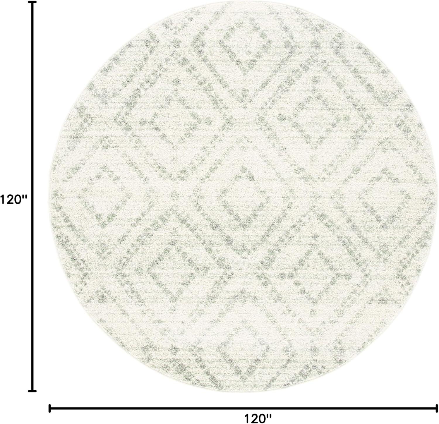image:imageSAFAVIEH Area Rug 8x10 Adirondack Collection Large Ivory amp Light Blue Geometric Trellis Pattern NonShedding amp Easy Cleaning Ideal for Living Room Bedroom Office Dining Space ADR131TIvoryGreen
