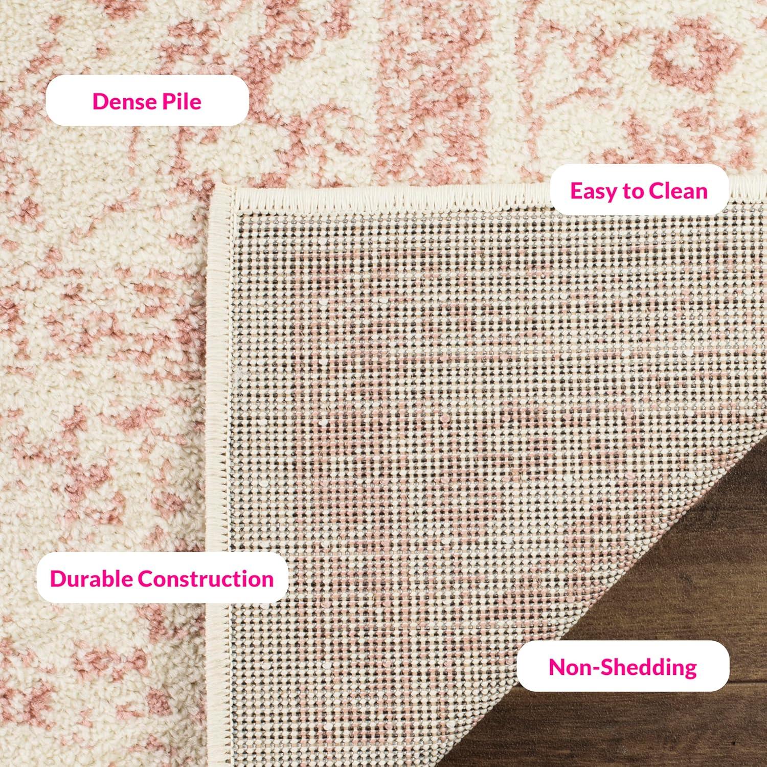 image:imageSAFAVIEH Area Rug 8x10  Adirondack Collection  Large  Ivory amp Silver Distressed Vintage Floral Design NonShedding amp Easy to Clean Ideal for Living Room Bedroom Dining Space ADR109CIvoryRose