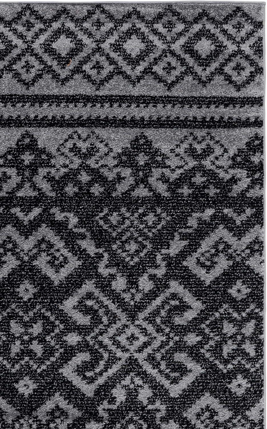 image:imageSAFAVIEH Area Rug 8x10 Adirondack Collection Large Ivory amp Silver Rustic Boho Design NonShedding amp Easy Cleaning Ideal for Living Room Bedroom Office Dining Space ADR107BSilverBlack