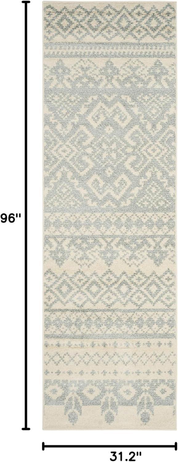 image:imageSAFAVIEH Area Rug 8x10 Adirondack Collection Large Ivory amp Silver Rustic Boho Design NonShedding amp Easy Cleaning Ideal for Living Room Bedroom Office Dining Space ADR107BIvorySlate
