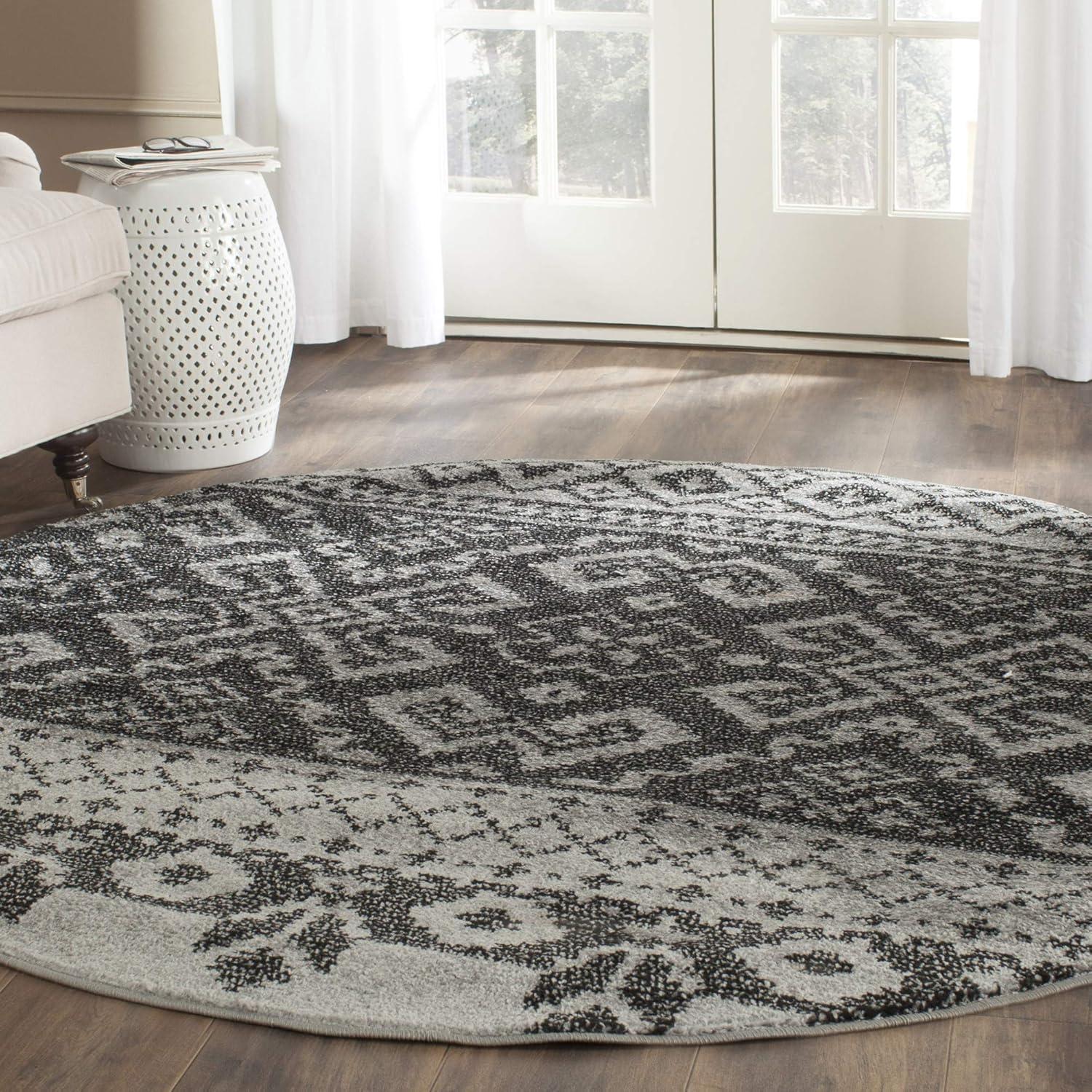 image:imageSAFAVIEH Area Rug 8x10 Adirondack Collection Large Ivory amp Silver Rustic Boho Design NonShedding amp Easy Cleaning Ideal for Living Room Bedroom Office Dining Space ADR107BCamelChocolate