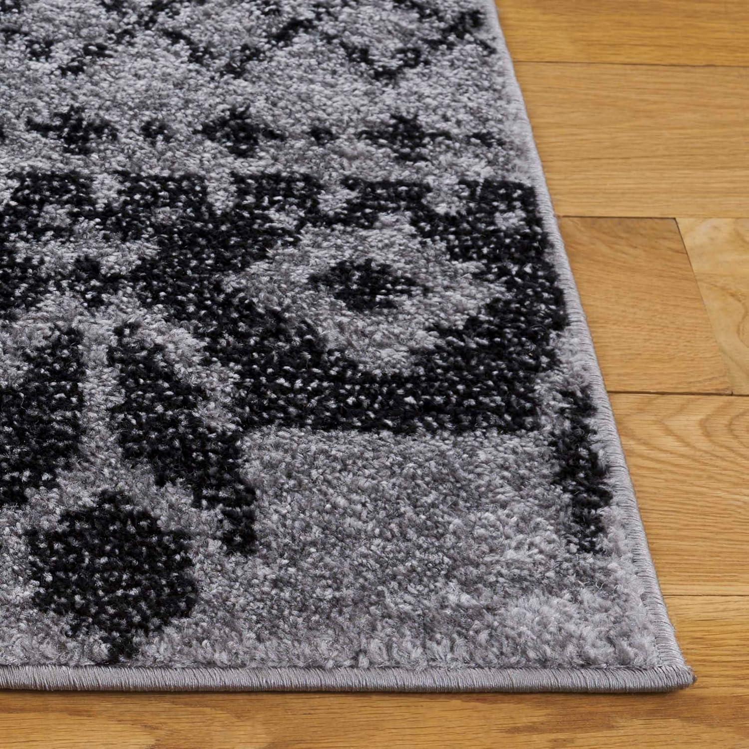 image:imageSAFAVIEH Area Rug 8x10 Adirondack Collection Large Ivory amp Silver Rustic Boho Design NonShedding amp Easy Cleaning Ideal for Living Room Bedroom Office Dining Space ADR107BSilverBlack