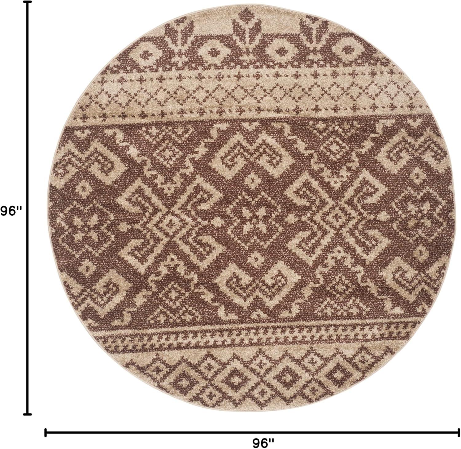 image:imageSAFAVIEH Area Rug 8x10 Adirondack Collection Large Ivory amp Silver Rustic Boho Design NonShedding amp Easy Cleaning Ideal for Living Room Bedroom Office Dining Space ADR107BCamelChocolate