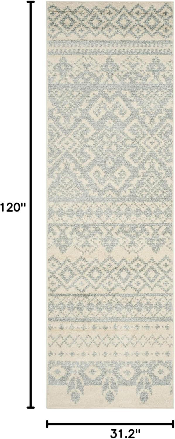 image:imageSAFAVIEH Area Rug 8x10 Adirondack Collection Large Ivory amp Silver Rustic Boho Design NonShedding amp Easy Cleaning Ideal for Living Room Bedroom Office Dining Space ADR107BIvorySlate