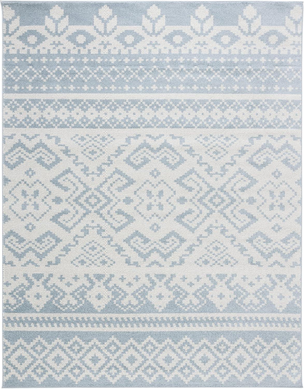 image:imageSAFAVIEH Area Rug 8x10 Adirondack Collection Large Ivory amp Silver Rustic Boho Design NonShedding amp Easy Cleaning Ideal for Living Room Bedroom Office Dining Space ADR107BSlateIvory