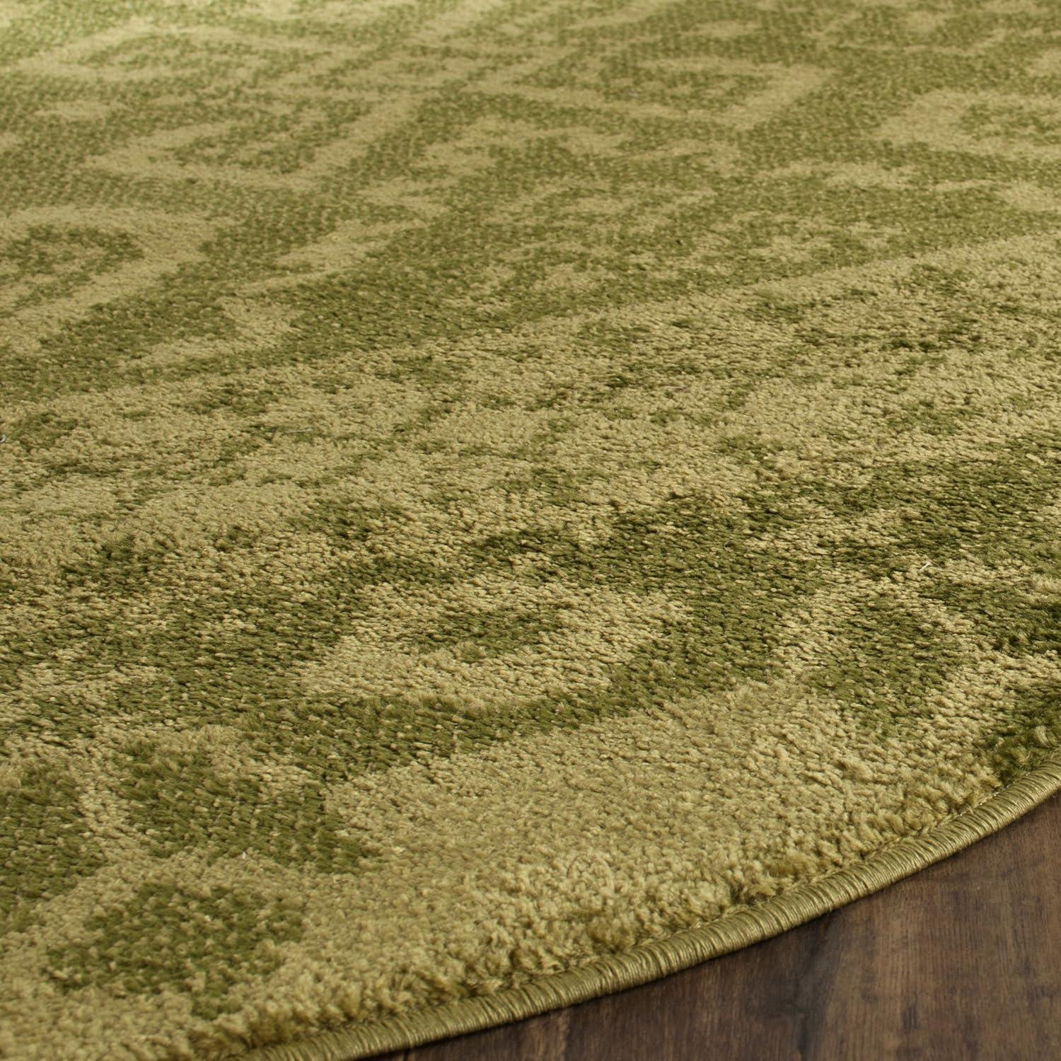 image:imageSAFAVIEH Area Rug 8x10 Adirondack Collection Large Ivory amp Silver Rustic Boho Design NonShedding amp Easy Cleaning Ideal for Living Room Bedroom Office Dining Space ADR107BGreenDark Green