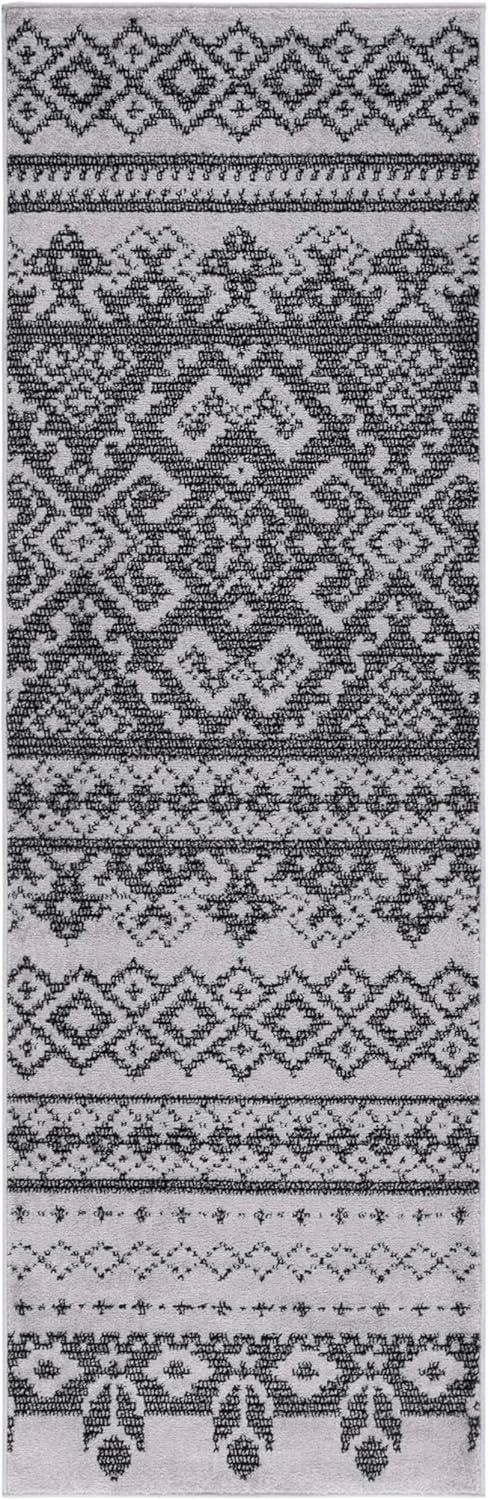 image:imageSAFAVIEH Area Rug 8x10 Adirondack Collection Large Ivory amp Silver Rustic Boho Design NonShedding amp Easy Cleaning Ideal for Living Room Bedroom Office Dining Space ADR107BSilverBlack