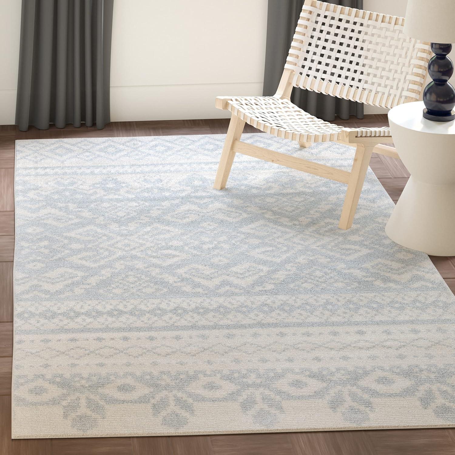 image:imageSAFAVIEH Area Rug 8x10 Adirondack Collection Large Ivory amp Silver Rustic Boho Design NonShedding amp Easy Cleaning Ideal for Living Room Bedroom Office Dining Space ADR107BIvorySlate