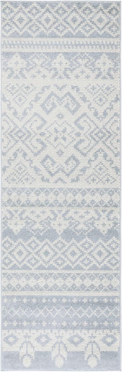 image:imageSAFAVIEH Area Rug 8x10 Adirondack Collection Large Ivory amp Silver Rustic Boho Design NonShedding amp Easy Cleaning Ideal for Living Room Bedroom Office Dining Space ADR107BSlateIvory